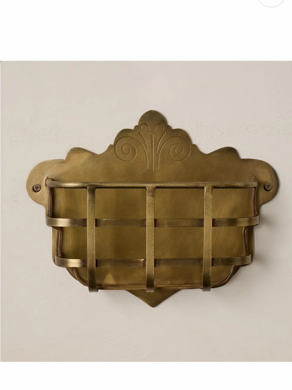 NIB / Antiqued Brass Mail Holder from Magnolia,